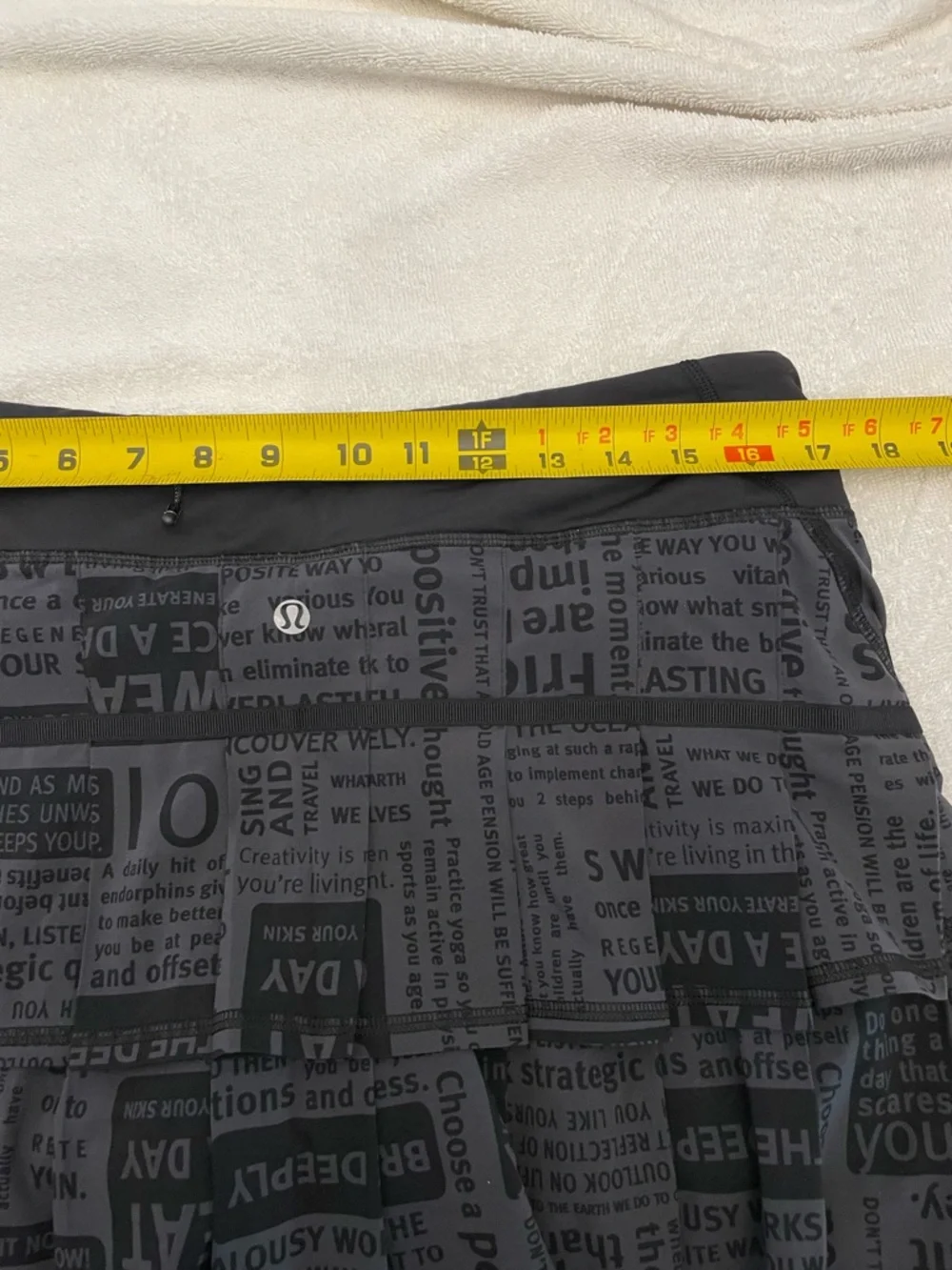 lululemon athletica Black Printed Active Skort - Picture 5 of 6